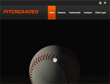 Tablet Screenshot of pitchgrader.com